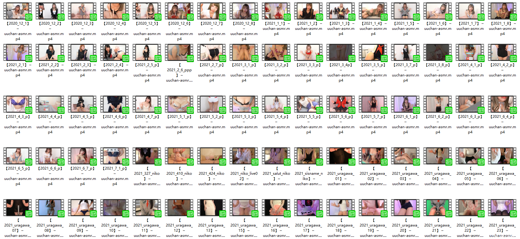 【季费VIP】月乃酱20年12月-21年7月 15刀视频[秒传][29.25GB]