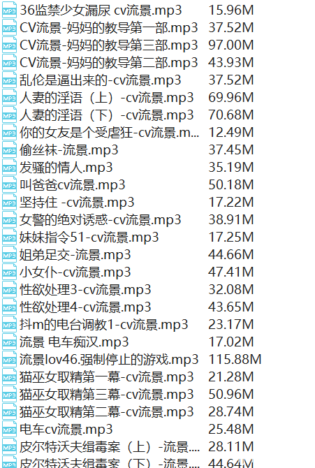 cv:流景 37部r18中文音声 1.22GB