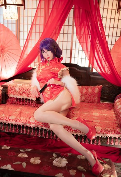 22060906（评论可见） Money冷冷 - 高雄红旗袍  15P-195M