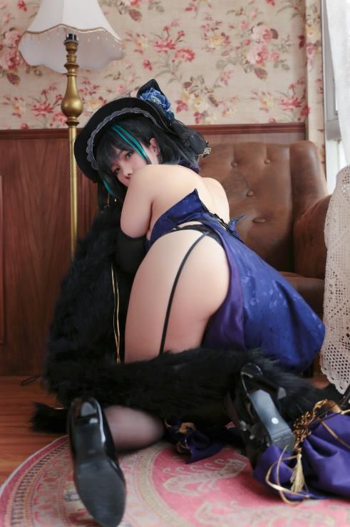 22093016  魅瞳Meroko - 魅瞳柴郡旗袍  33P-287M