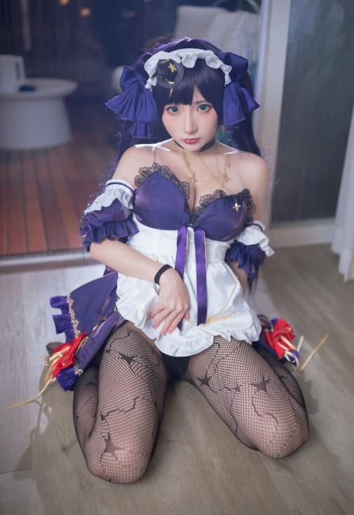 22100211  是三不是世w -  原神莫娜女仆   55P-86M