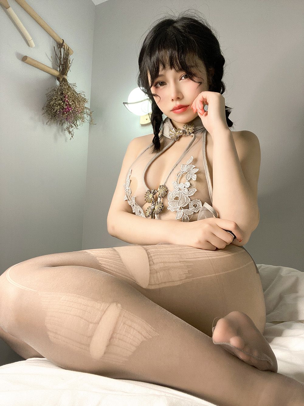 [782]七月喵子 透明 灰撕袜 [45P-448MB]