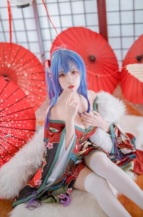 22122814  二佐Nisa -  碧蓝圣路易斯和服  22P-440M