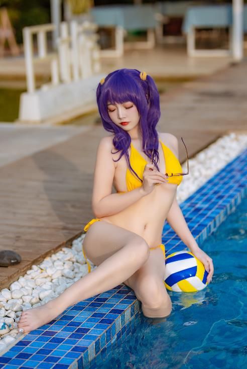 23012815  二佐Nisa -  碧蓝波拉泳装  20P-163M