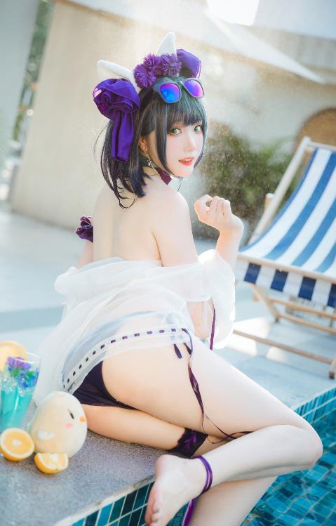 23042105  瓜希酱 - 柴郡泳装  32P-108M