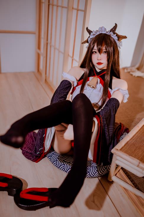 23071412  二佐Nisa - 碧蓝樫野女仆  33P-425M