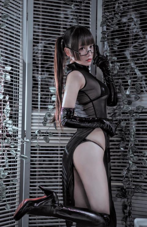 23083102  星野咪兔 - 透视旗袍双马尾  90P-2.02G