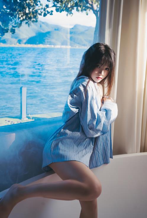 23100314  桜桃喵 - 蓝衬衫  44P-1.10G