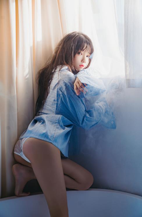 23100314  桜桃喵 - 蓝衬衫  44P-1.10G