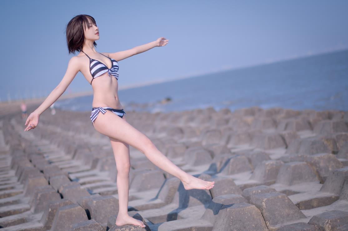 23111817  Shika小鹿鹿 - 加藤惠 泳装  17P-114M