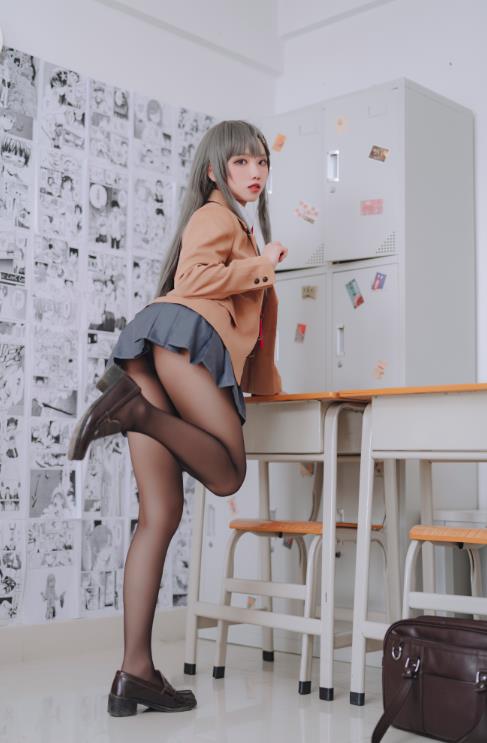 24021101   果咩酱w - 麻衣校服   30P-434M