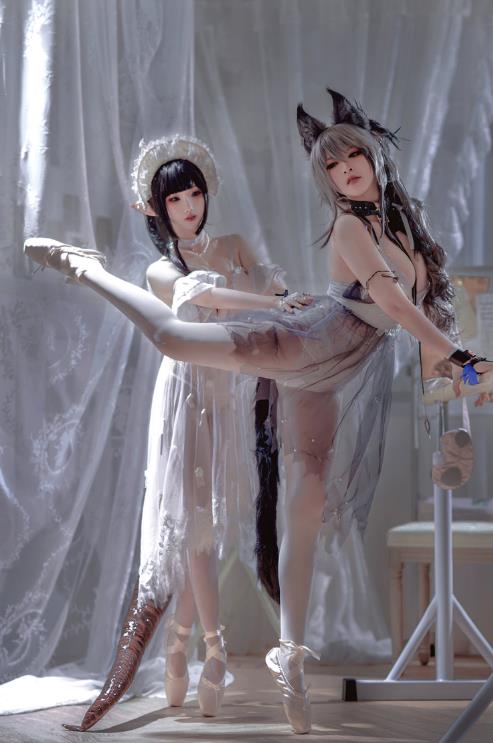 24031004  面饼仙儿&amp;半半子 - Arknights 黑x森蚺バレエ 56P-483M