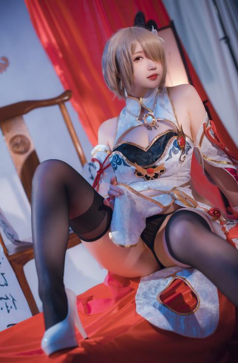 24031617   雪晴Astra - 崩坏3丽塔 浣溪沙旗袍  56P-442M