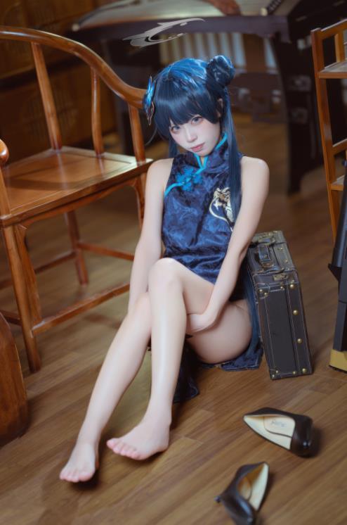 24050519  是三不是世w – 碧蓝档案 妃咲旗袍 42P-269M