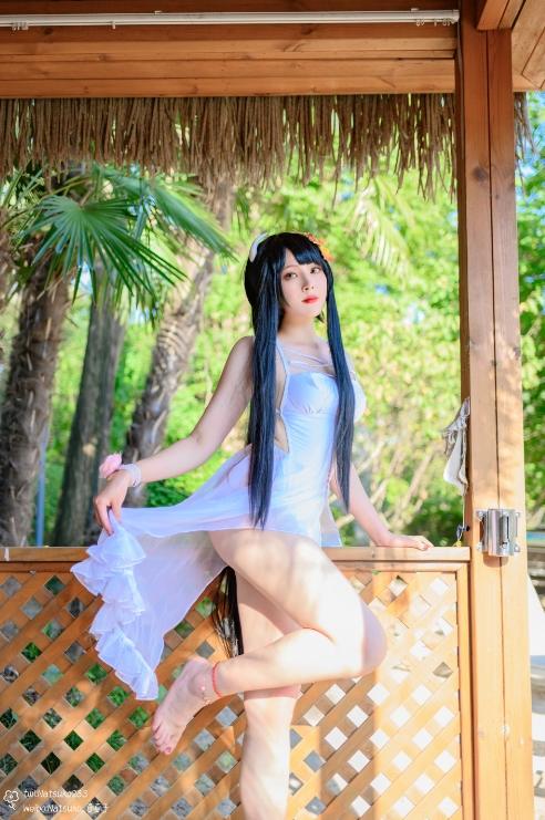 25012702  Natsuko夏夏子 - 碧蓝航线 比叡 泳装  55P-667M