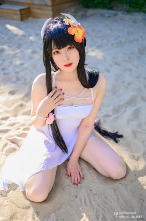 25012702  Natsuko夏夏子 - 碧蓝航线 比叡 泳装  55P-667M