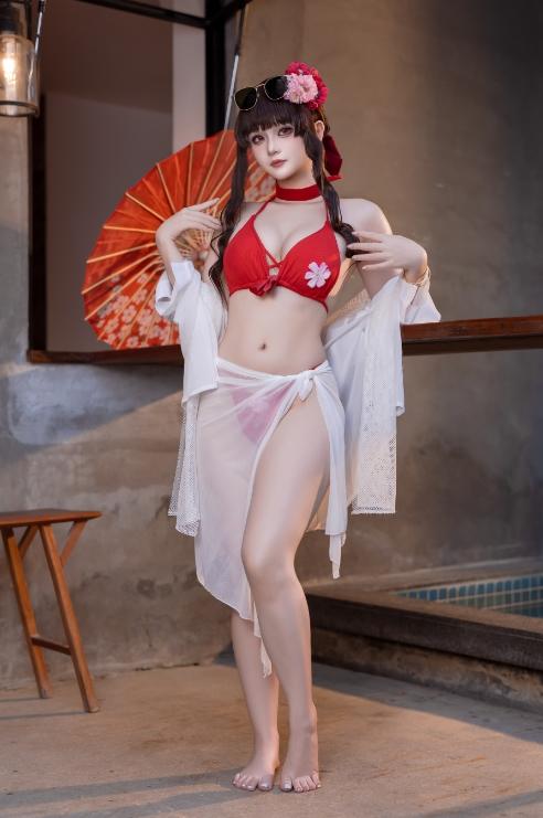 25042317  屿鱼 - 樱花泳装  80P-979M