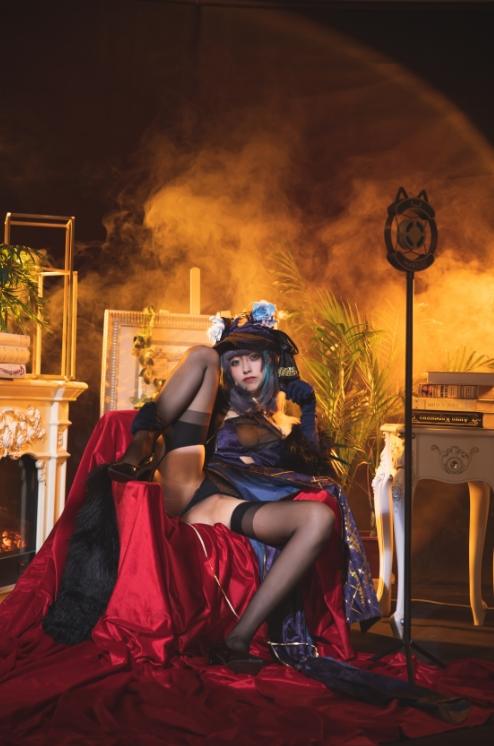 25052602  冬马路纱 - 碧蓝航线 柴郡旗袍 53P-640M