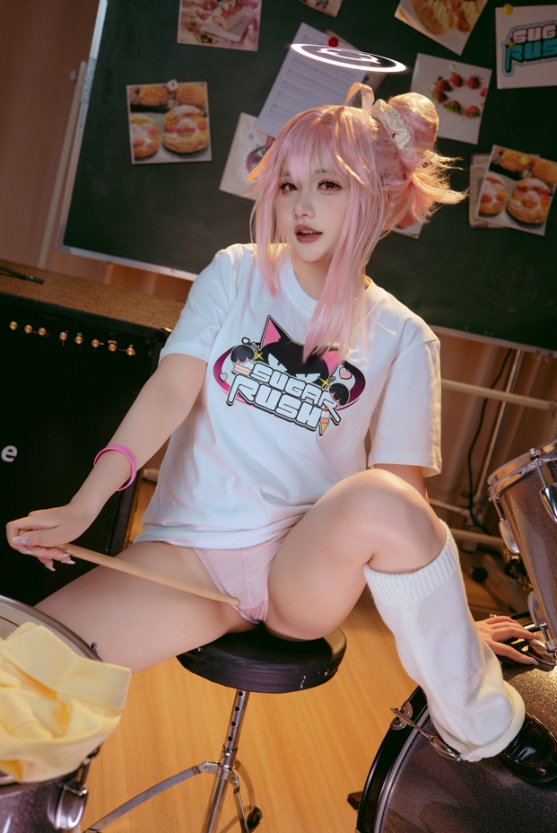 25102808  咬一口兔娘ovo - 悠闲夏日 蓝色档案 50P-107M