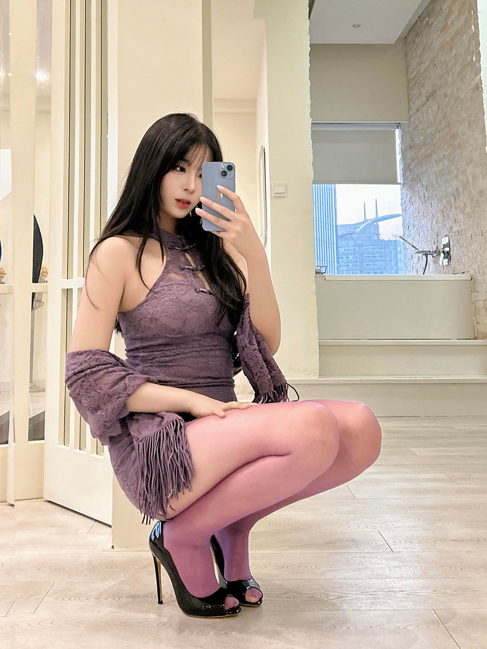 轩萧学姐 – NO.093 紫色旗袍[140P-1.84G]