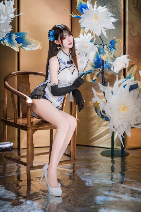 25121120  羽生三未 - 瓶儿 青花瓷旗袍 25P-200M