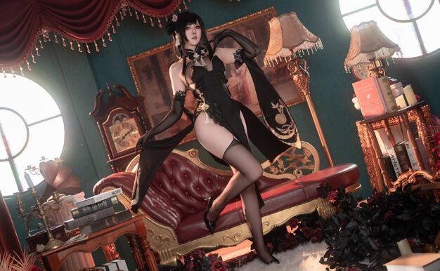 Natsuko夏夏子 – NO.084 碧蓝航线 镇海旗袍[76P-498M]